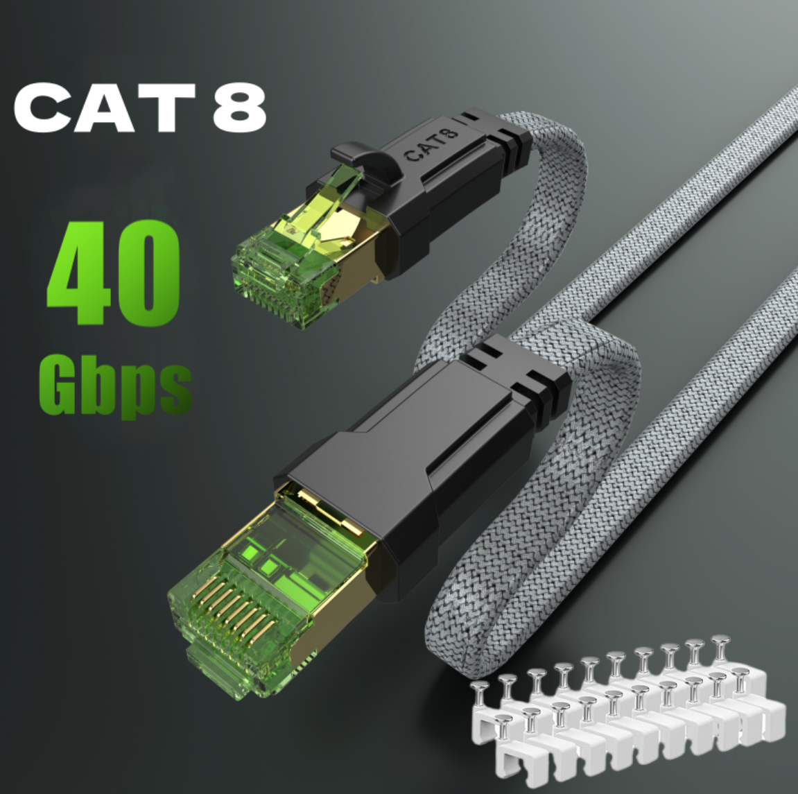 Pc Gaming Xbox - MIZIQIER long CAT 8 Flat Network