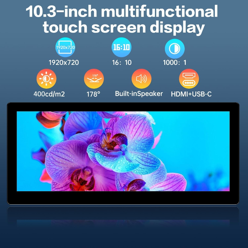 10.3inch Small Touchscreen Mon - Pc Gaming On Mobile recensione e prezzo