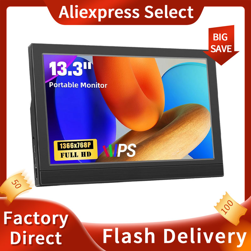 Portable Monitor 13.3Inch LED  - Pc Gaming On Mobile recensione e prezzo