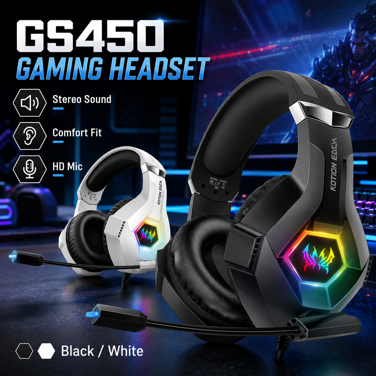 GS450 Wired Gaming Headset RGB - Pc Gaming Xbox recensione e prezzo