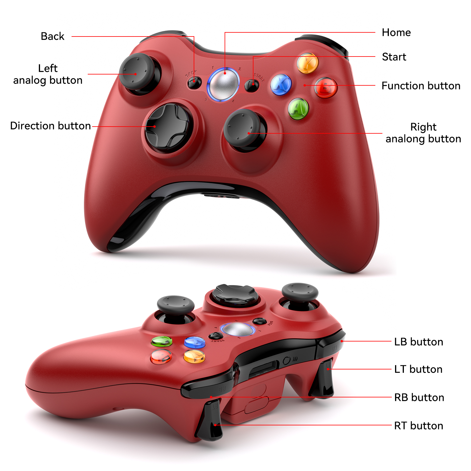 For Xbox 360 Gamepad Wireless  - Pc Gaming Xbox recensione e prezzo