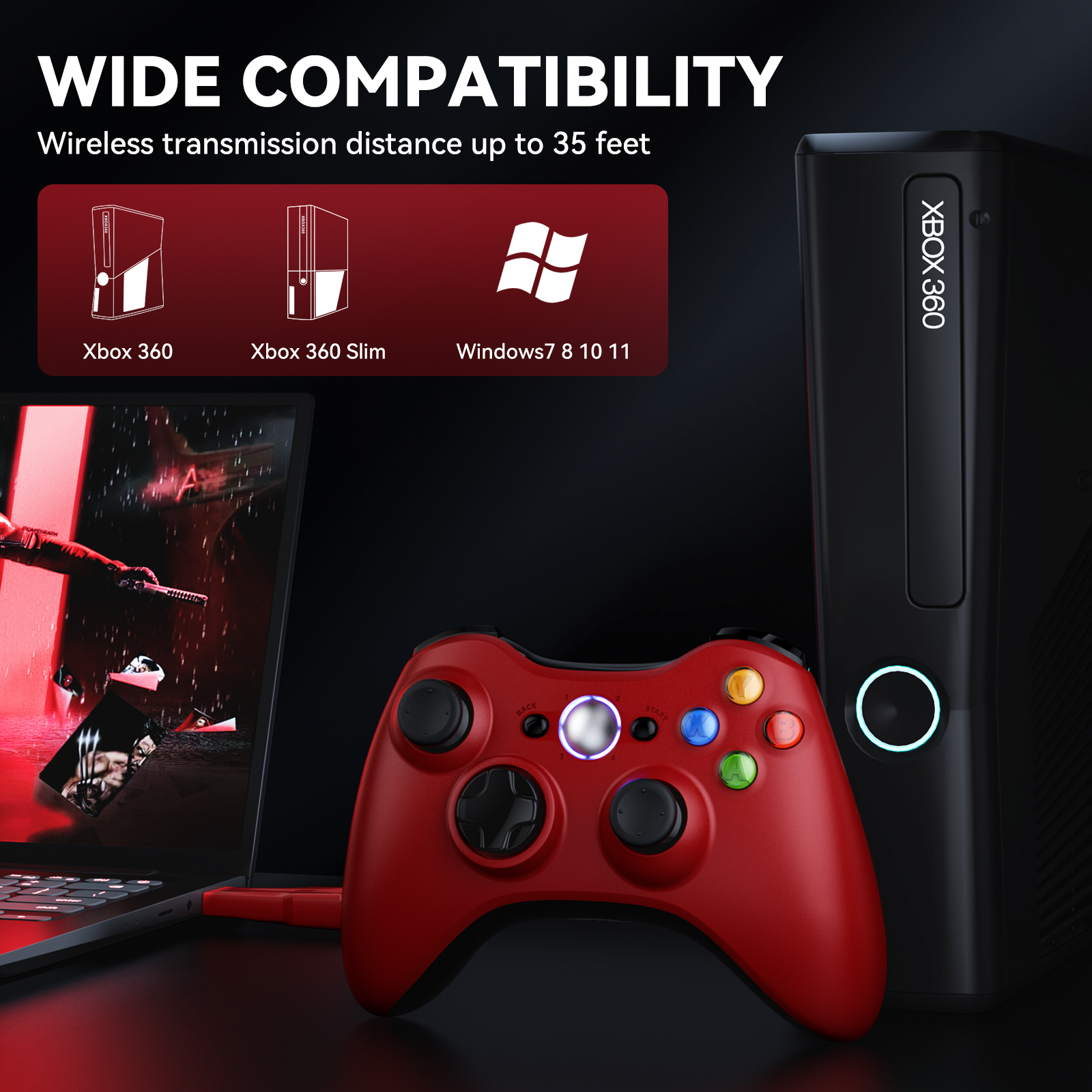 For Xbox 360 Gamepad Wireless  - Pc Gaming Xbox recensione e prezzo