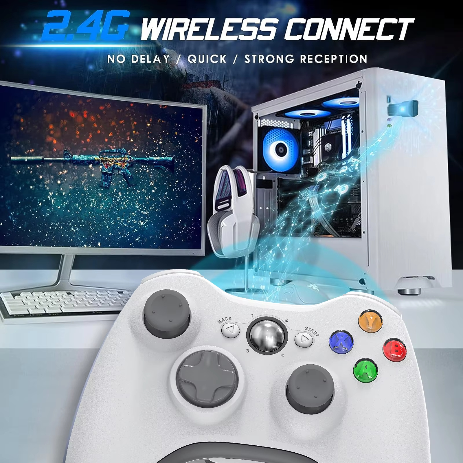 For Xbox 360/360 Slim/Lite/PC  - Pc Gaming Xbox recensione e prezzo