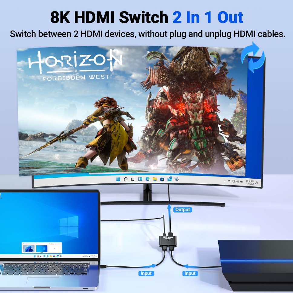 HDMI Switch Splitter 8K 60Hz 4 - Pc Gaming Xbox recensione e prezzo