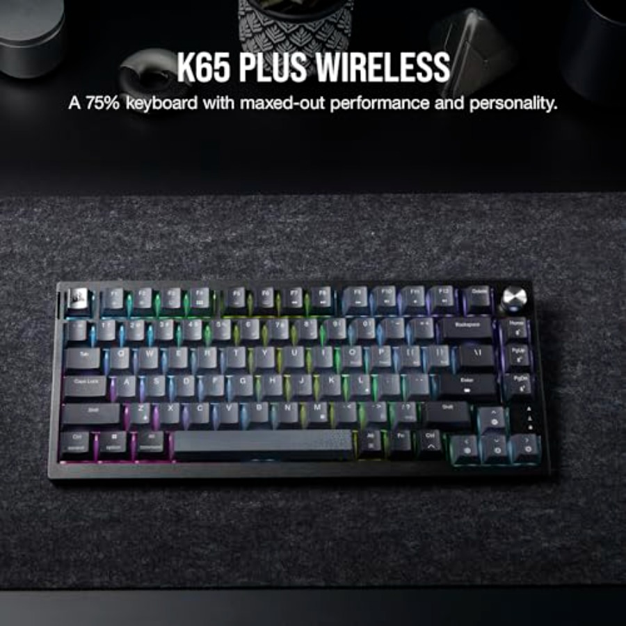 K65 Plus Wireless 75% RGB Mech - Pc Gaming Qwerty recensione e prezzo
